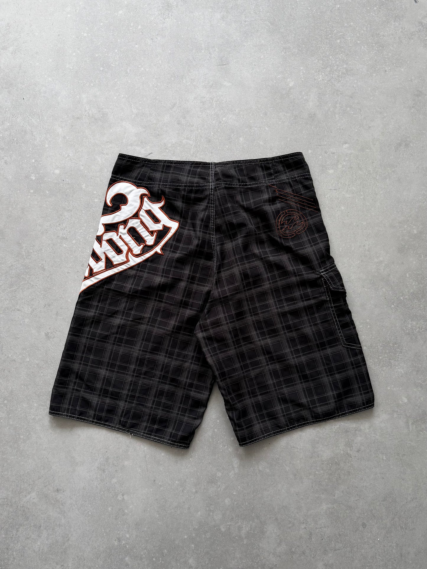 Vintage Billabong Plaid Boardshorts (32)