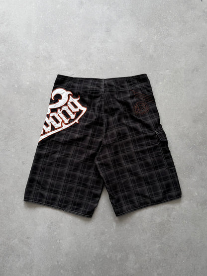Vintage Billabong Plaid Boardshorts (32)