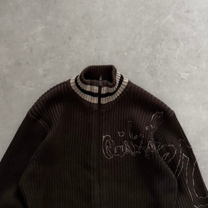 00’s Quiksilver Full Zip Knit Jumper (S)