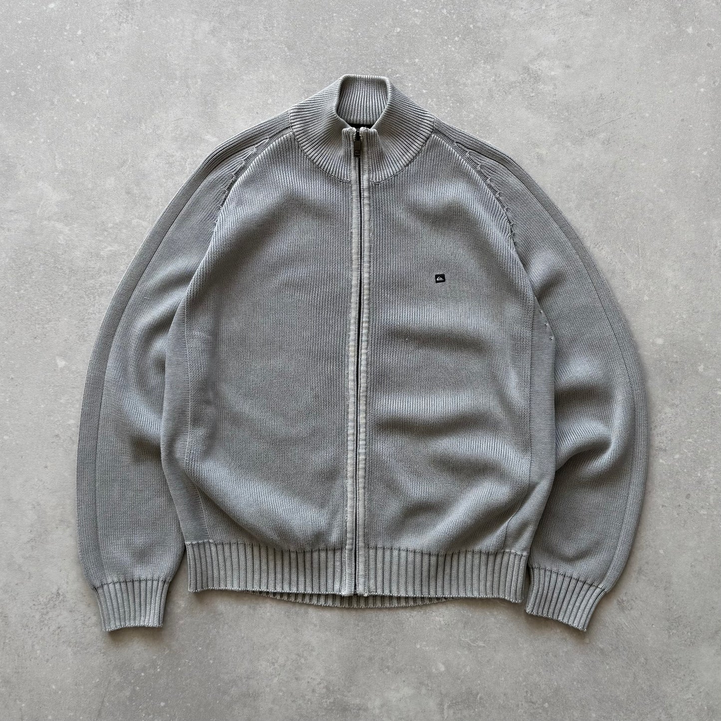 Vintage Quiksilver Full Zip Knit Jumper (M)