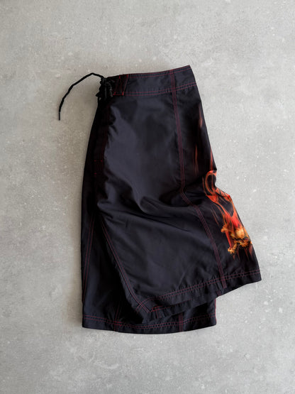 Vintage Oakley Flame Boardshorts (38)