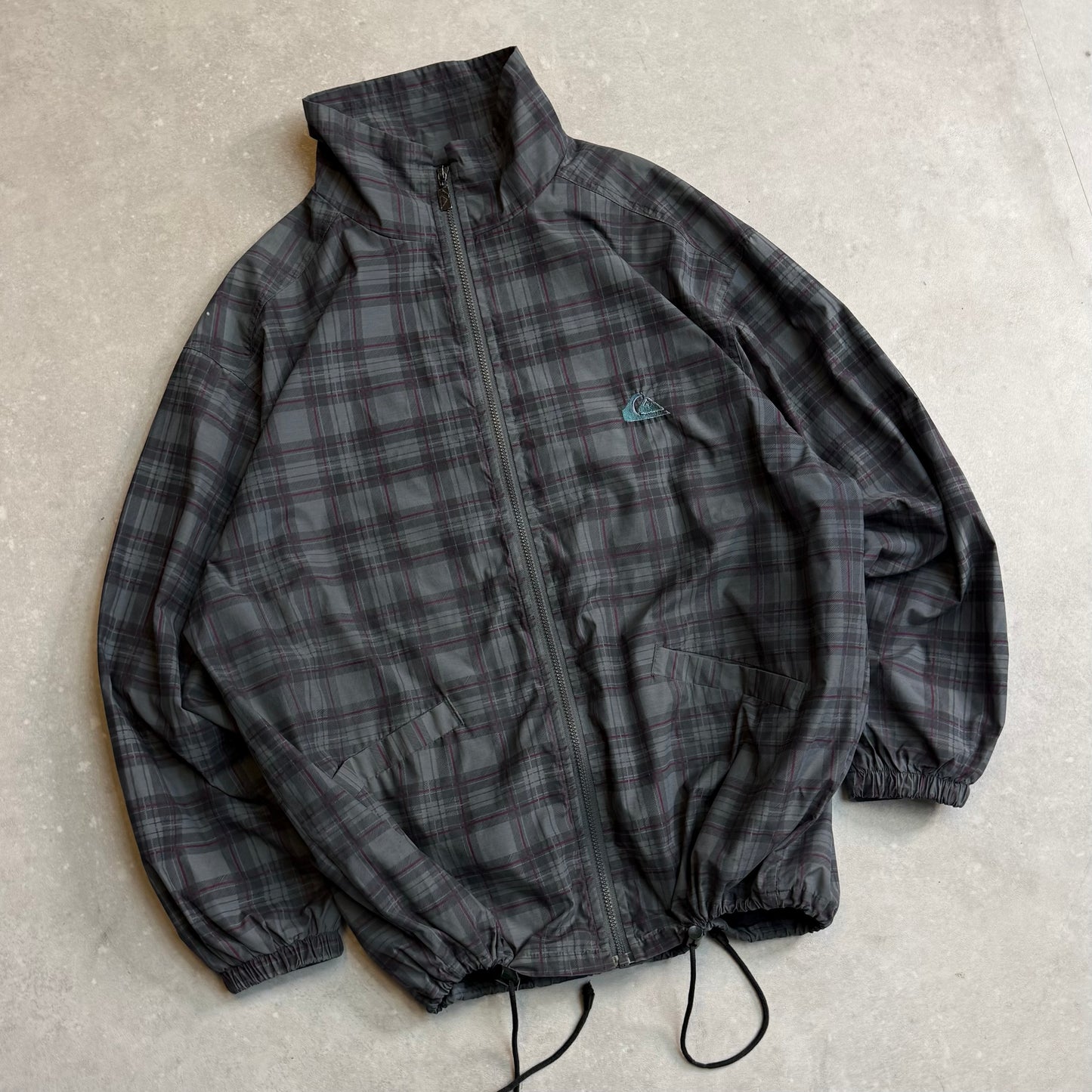 90's Quiksilver Plaid Shell Jacket (L)