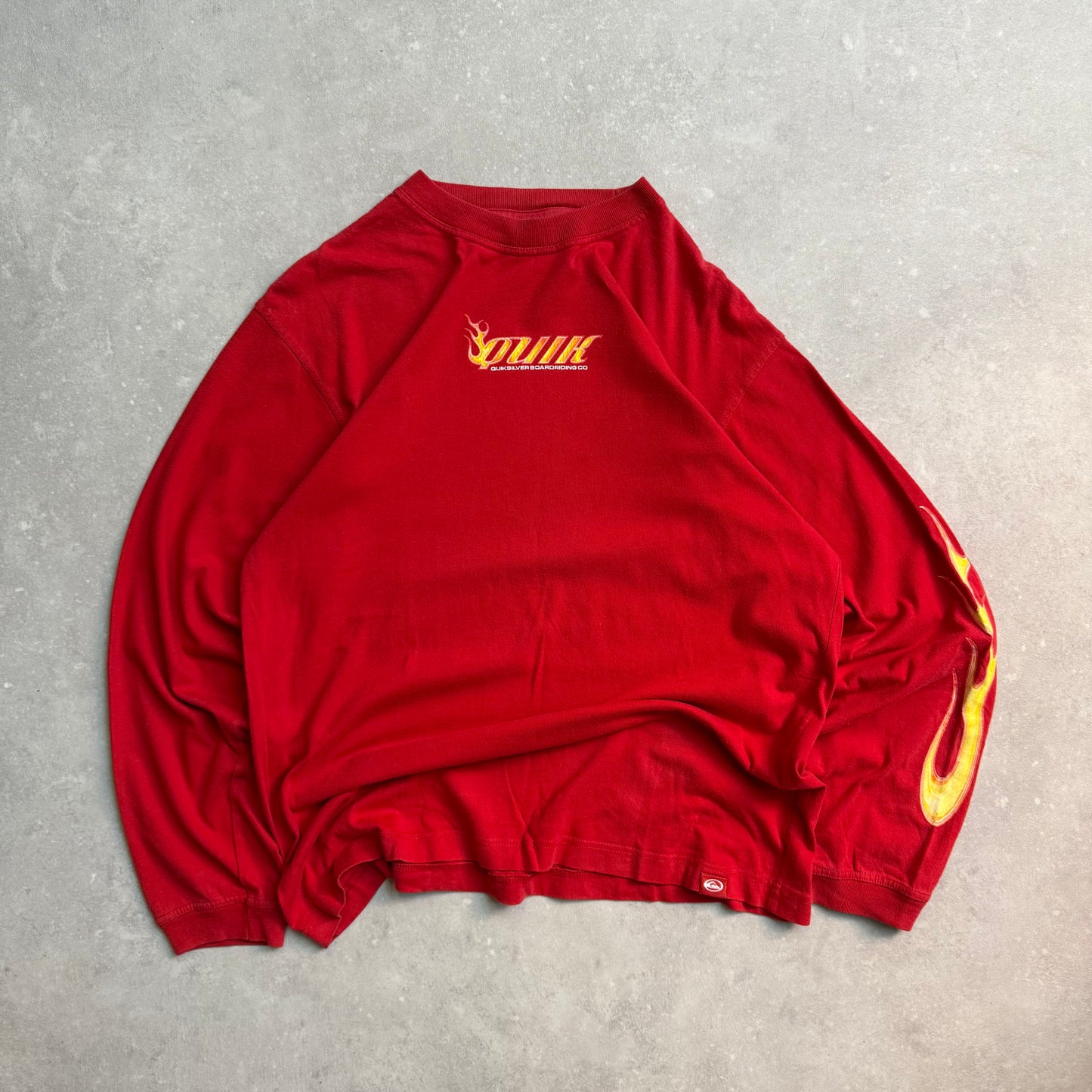 00’s Quiksilver Long Sleeve Flame Tee (M)
