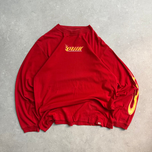 00’s Quiksilver Long Sleeve Flame Tee (M)