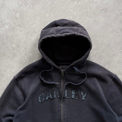 Vintage Oakley Zip Up Hoodie (M)