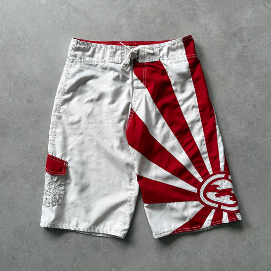 Vintage Billabong Andy Irons Rising Sun Boardshorts (30)