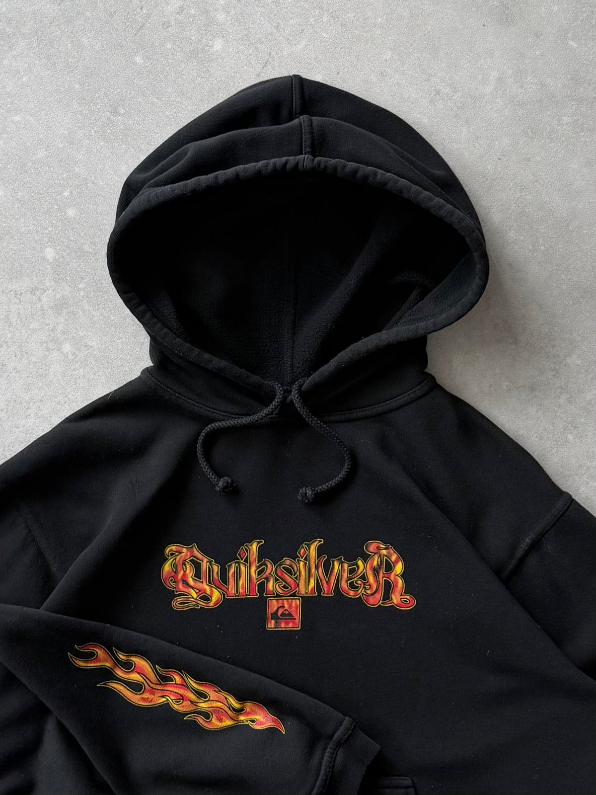 Vintage Quiksilver Flame Hoodie (XS)