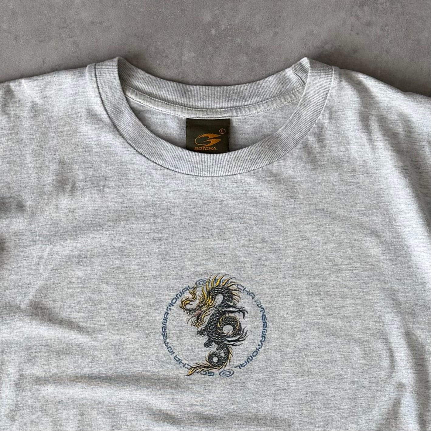 00’s Gotcha Dragon Print T-shirt (M)
