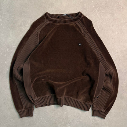 00’s Quiksilver Corduroy Knit Jumper (L)