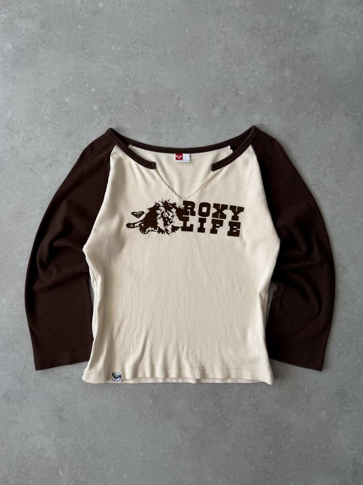 Vintage Roxy Women's Long Sleeve Top (L)