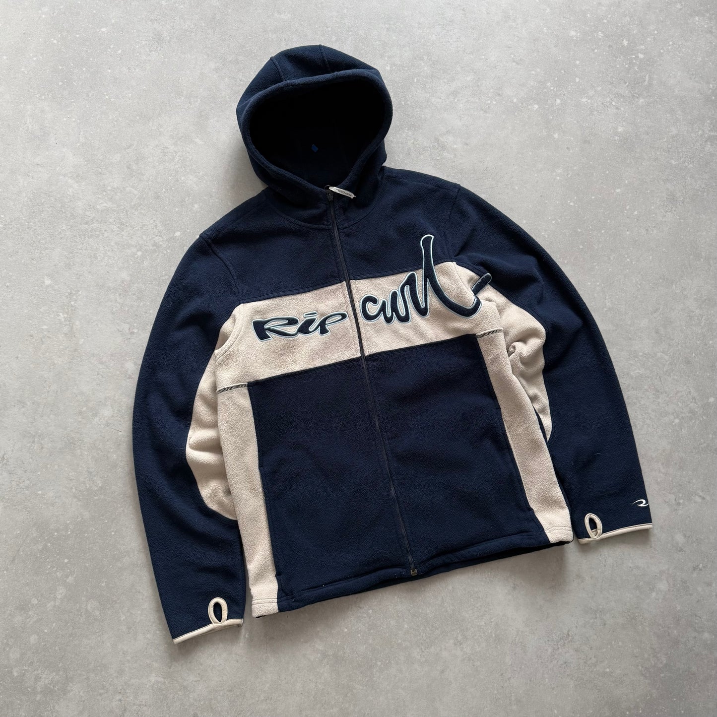 Vintage Rip Curl Fleece Zip-up Hoodie (L)