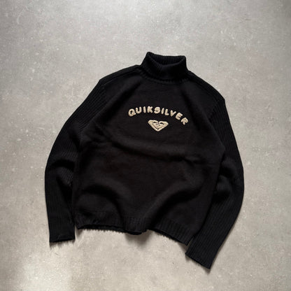 00's Quiksilver Turtleneck Knit Jumper (XS)