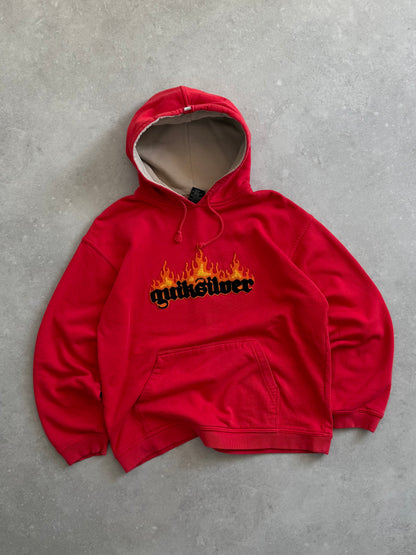 Vintage Quiksilver Flame Hoodie (M)