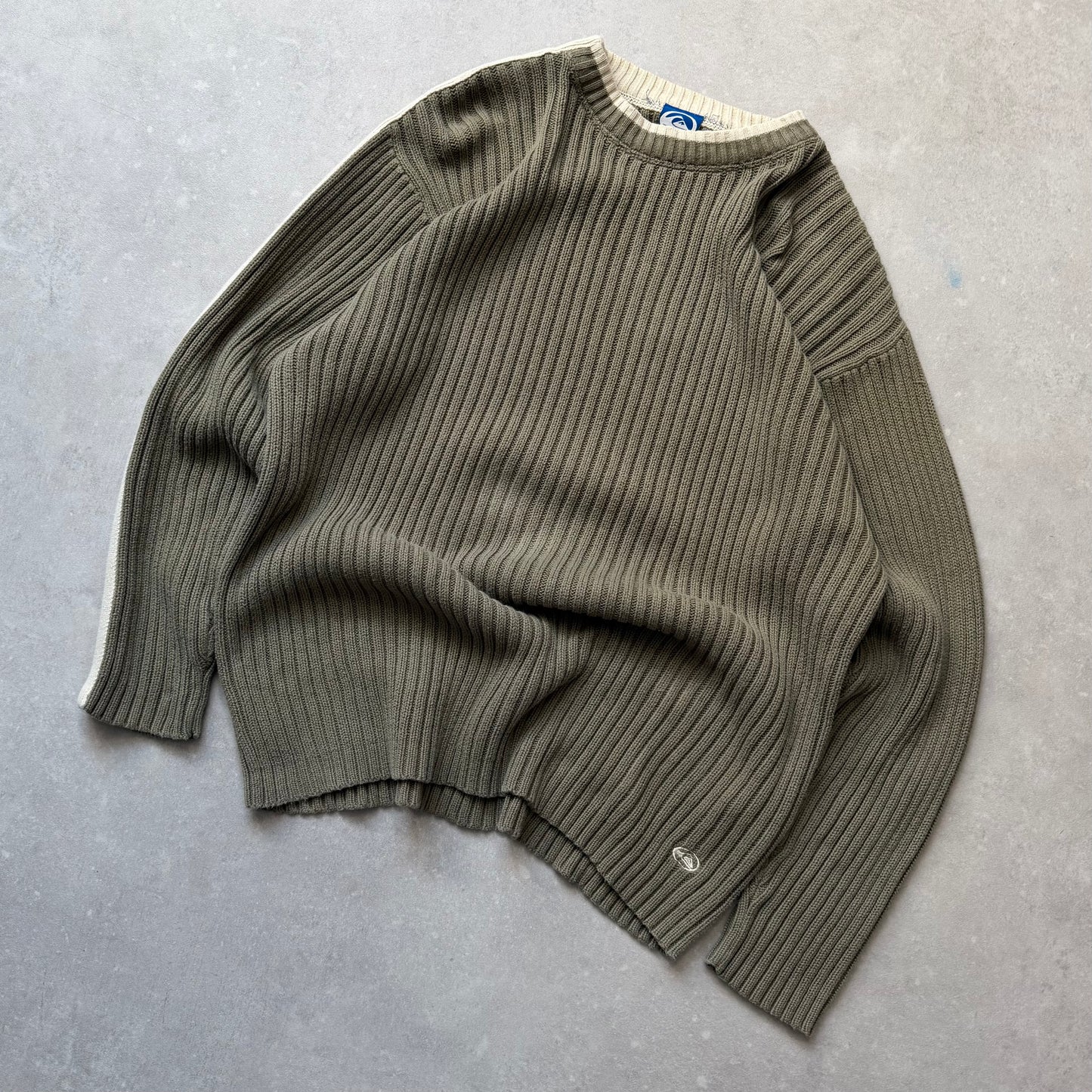 00's Quiksilver Cable Knit Jumper (M)