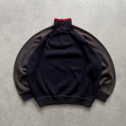 00’s Quiksilver 1/4 Zip Knit Jumper (M)