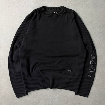 00's Quiksilver Cable Knit Jumper (M)