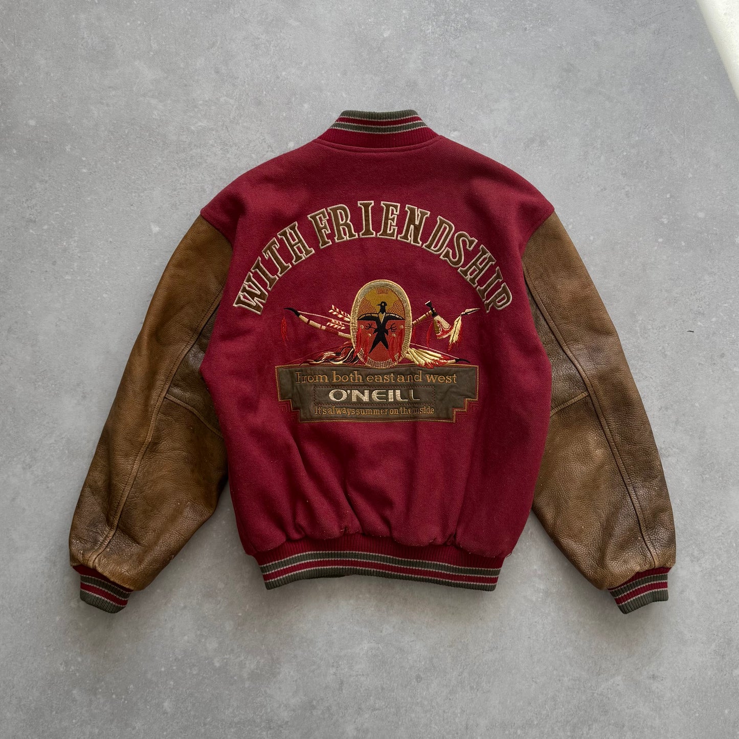 90’s O’Neill Leather Bomber Jacket (M)