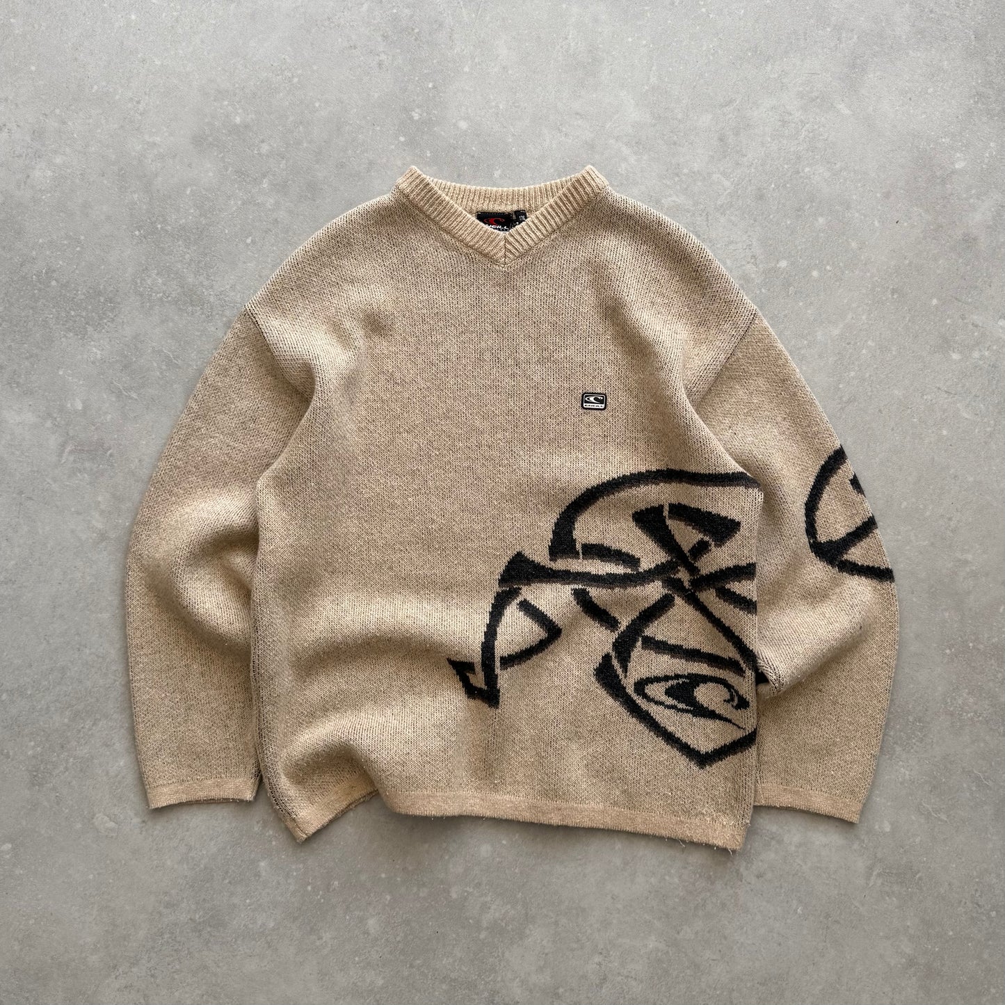 Vintage O’Neill V-Neck Knit Jumper (L)