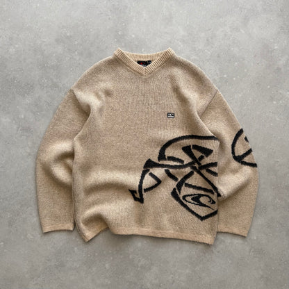 Vintage O’Neill V-Neck Knit Jumper (L)