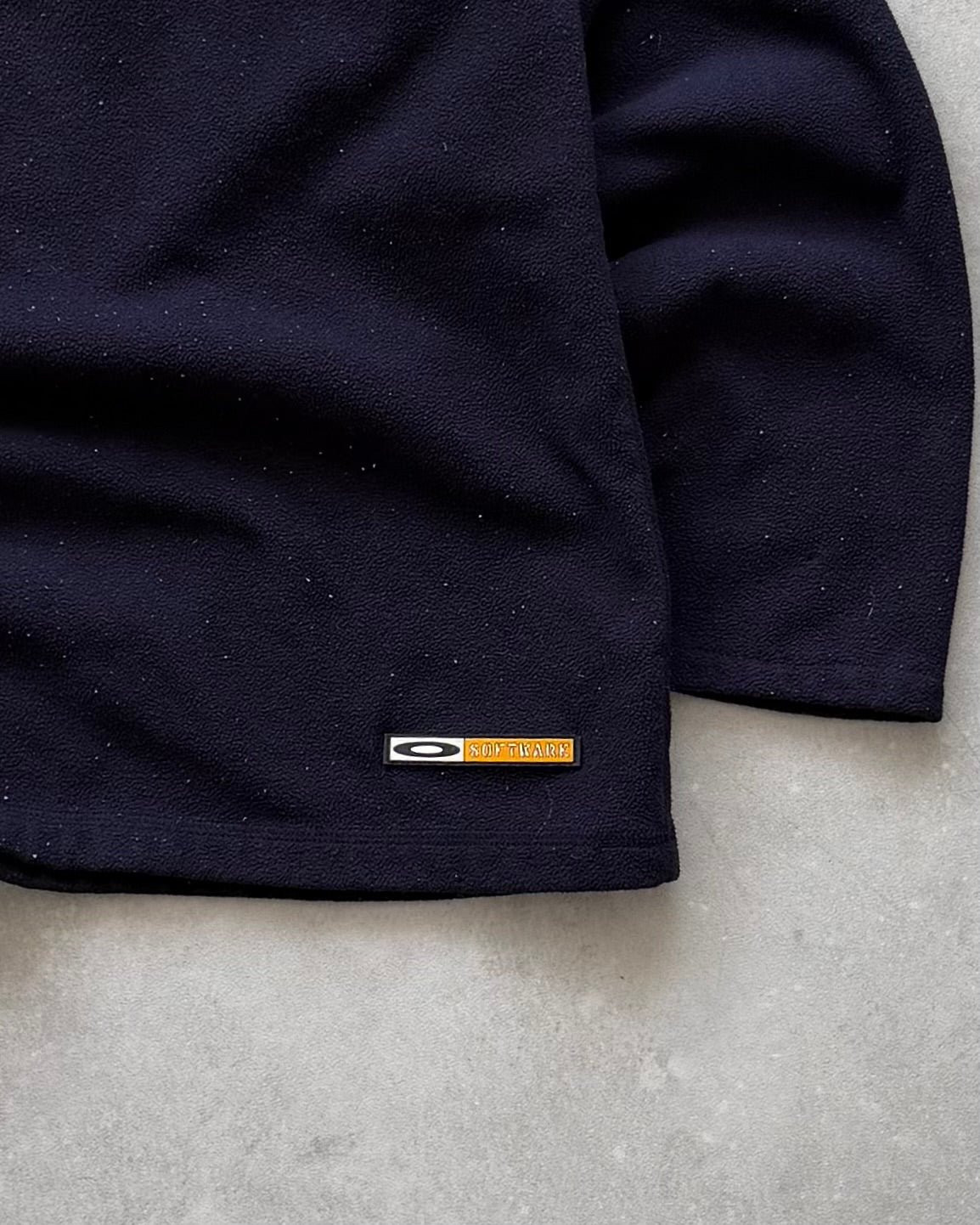 Vintage Oakley 1/4 Zip Fleece Hoodie (L)