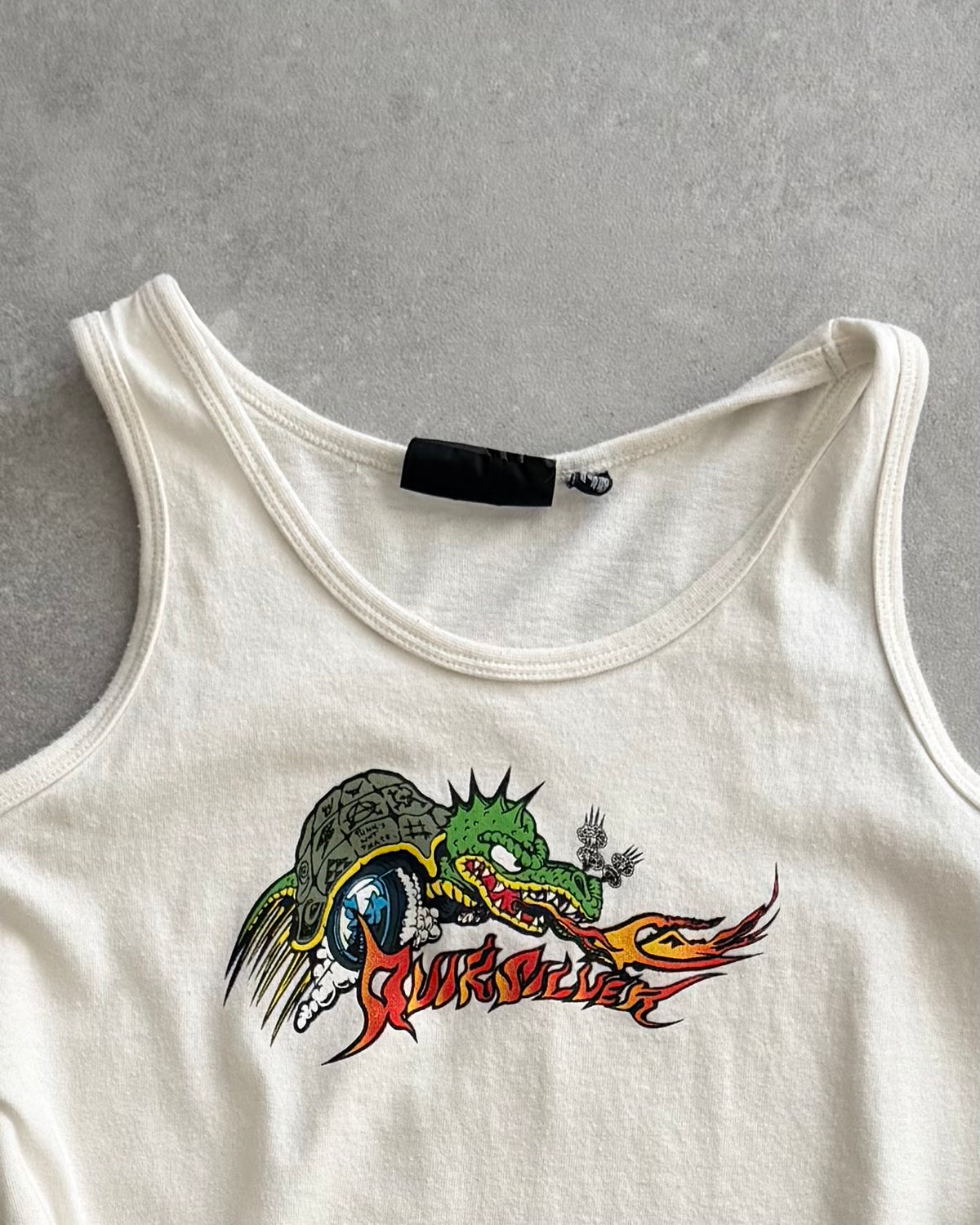 Vintage Women’s Quiksilver Cropped Tank Top (L)