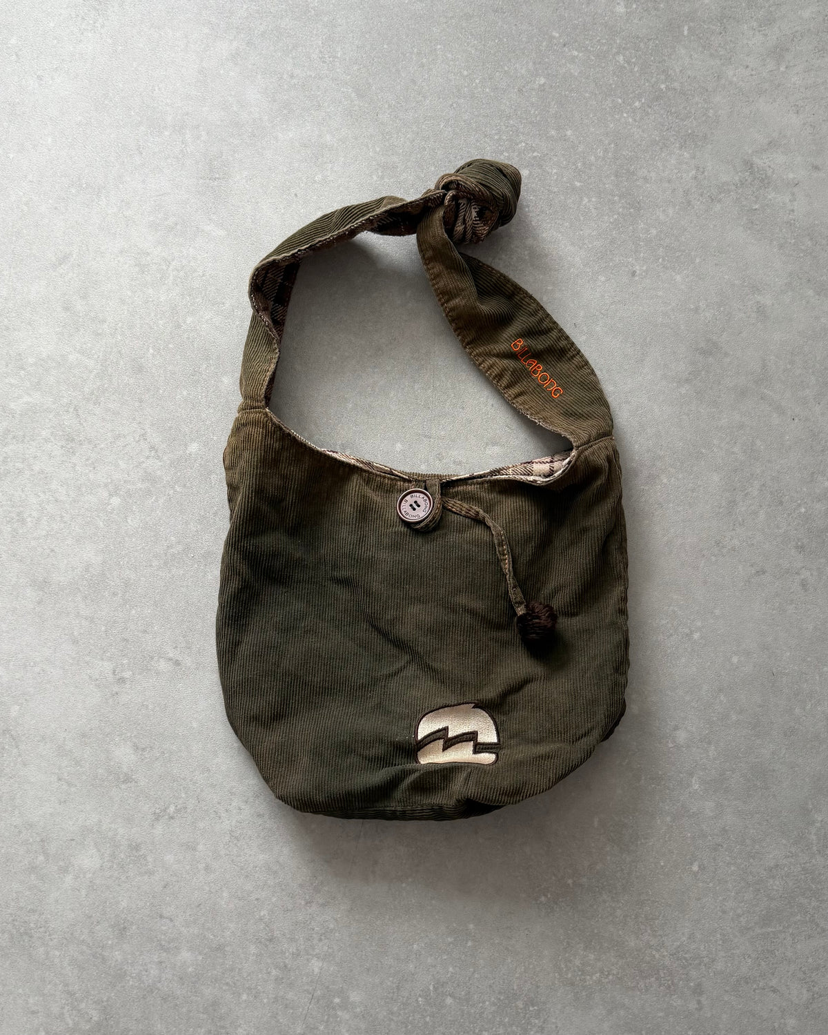 Vintage Billabong Plaid Reversible Tote Bag
