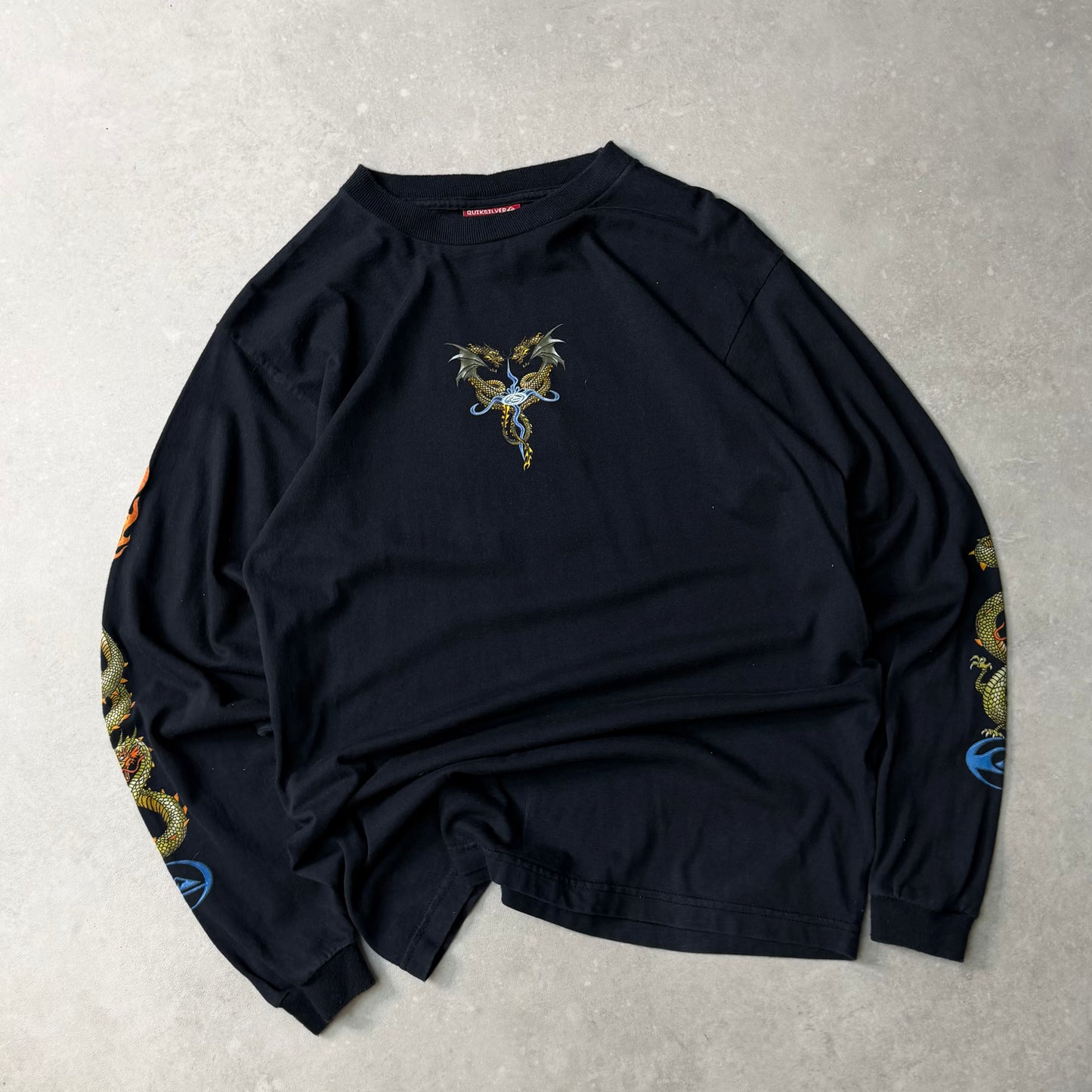 00's Quiksilver Dragon Long Sleeve Tee (S)