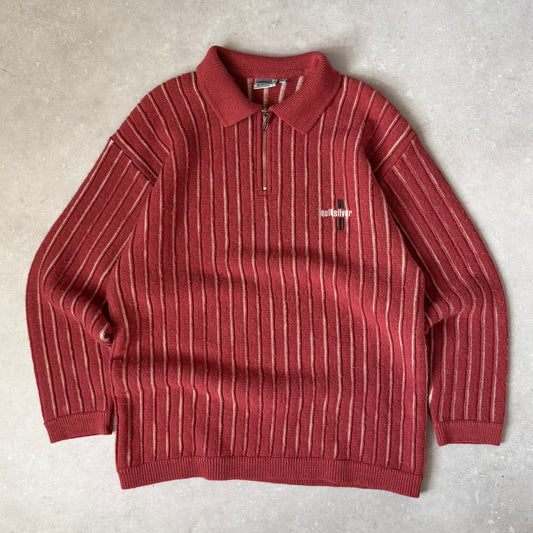 90’s Quiksilver 1/4 Zip Knit Jumper (XL)