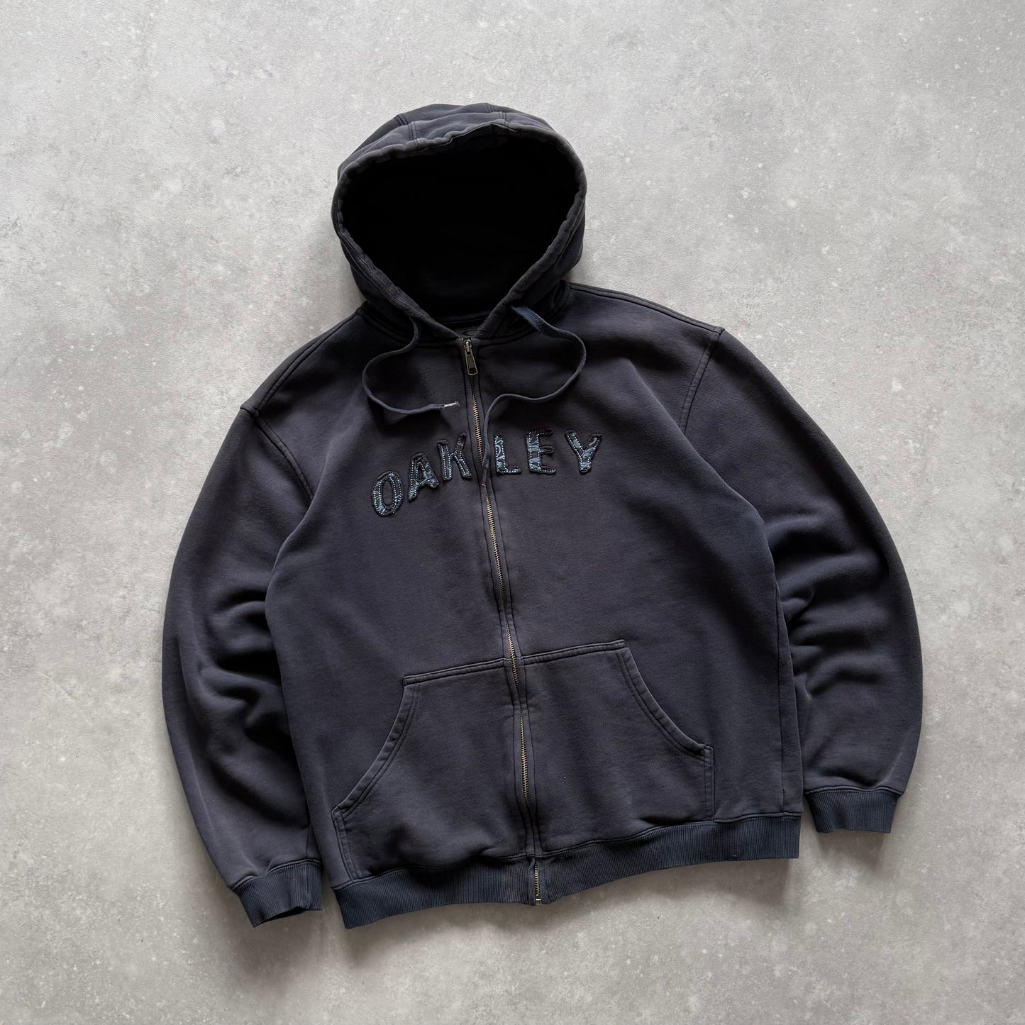 Vintage Oakley Zip Up Hoodie (M)