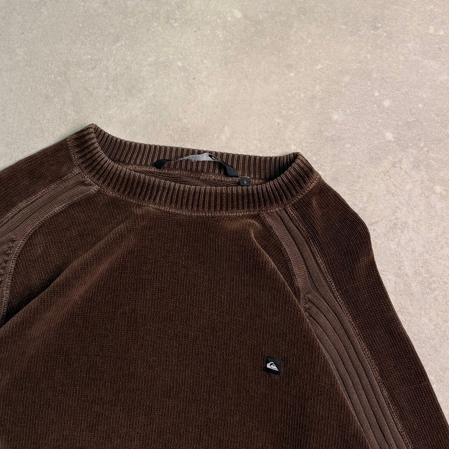 00’s Quiksilver Corduroy Knit Jumper (L)