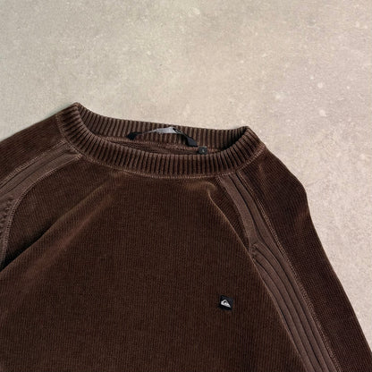 00’s Quiksilver Corduroy Knit Jumper (L)