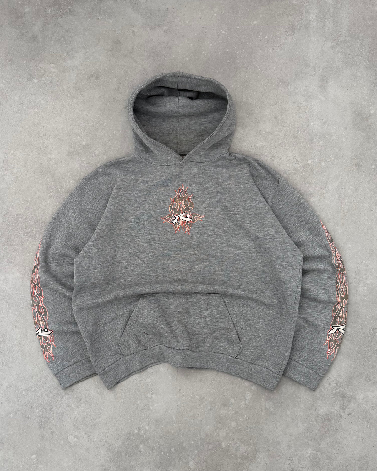 Vintage Rusty Flame Hoodie (L)