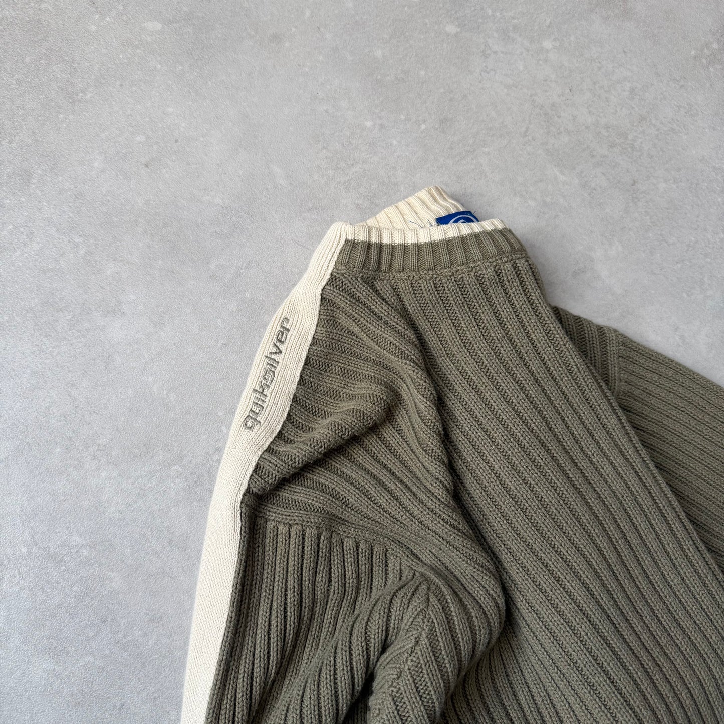 00's Quiksilver Cable Knit Jumper (M)