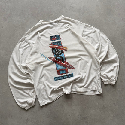 90's Quiksilver Long Sleeve T-Shirt (M)