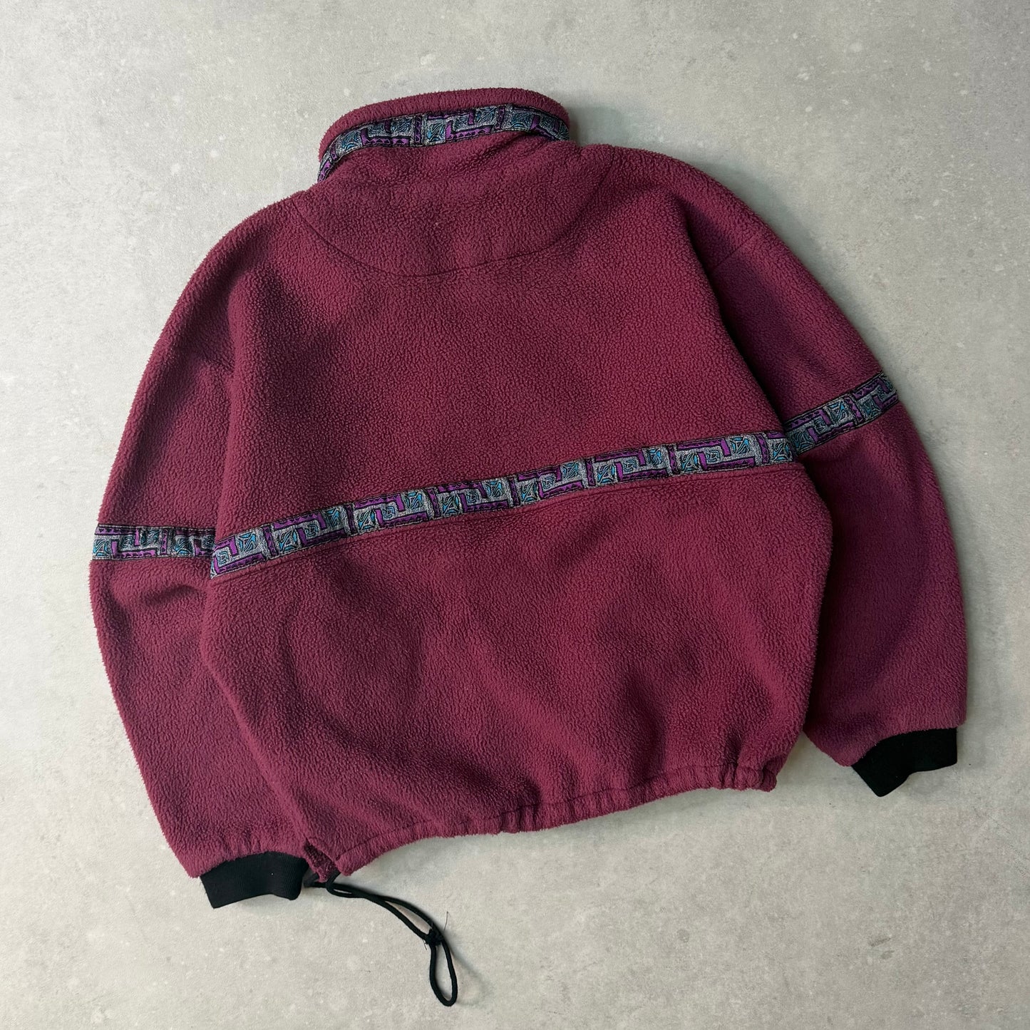 90's Quiksilver Aztec Fleece Jumper (S)