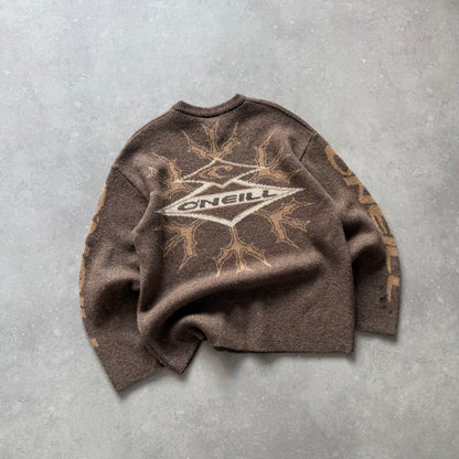 Vintage O'Neill V-Neck Knit Jumper (L)
