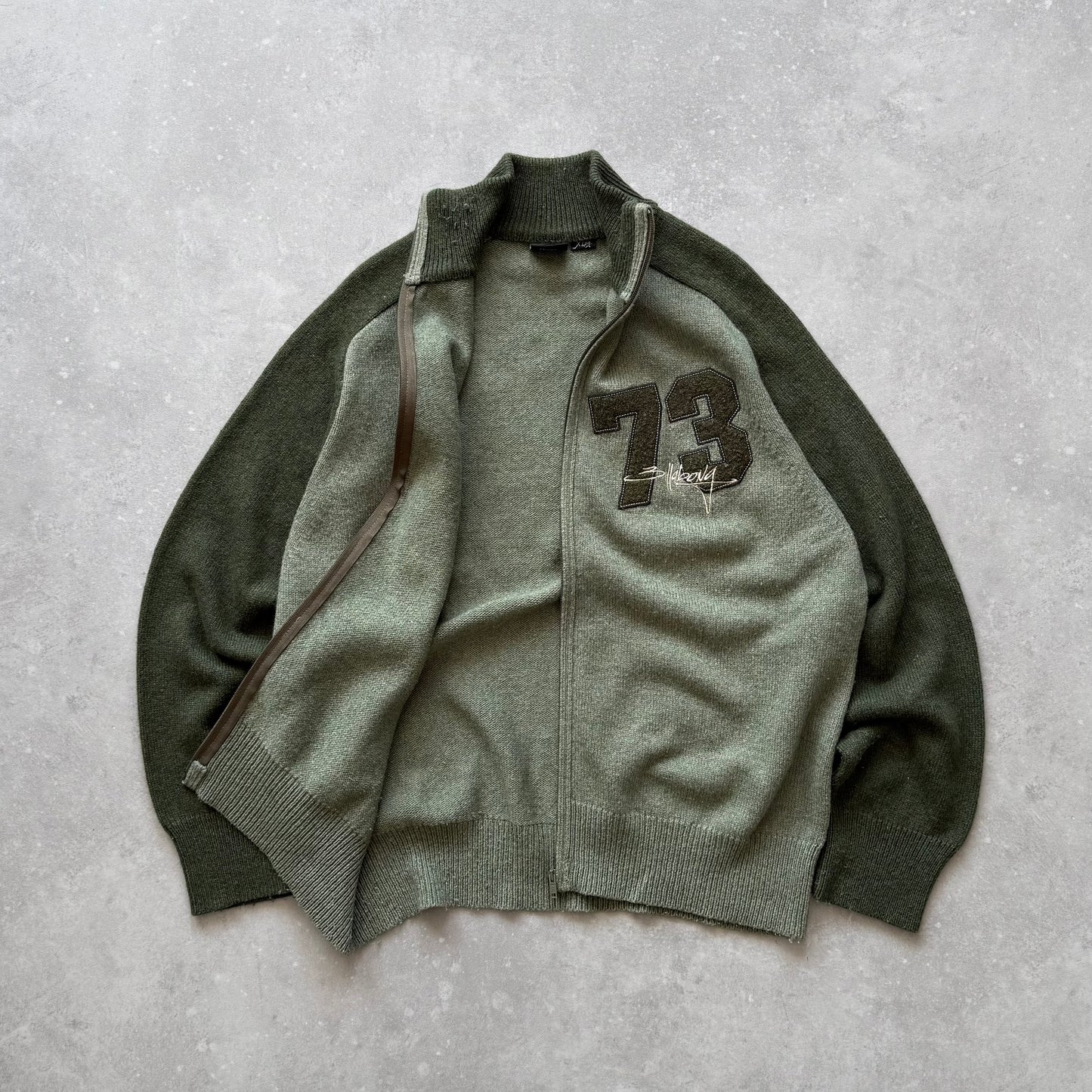 Vintage Billabong Full Zip Knit Jumper (XL)
