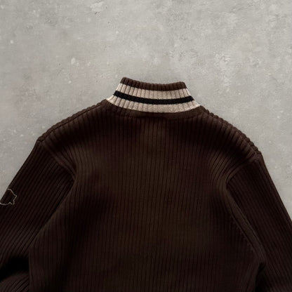 00’s Quiksilver Full Zip Knit Jumper (S)