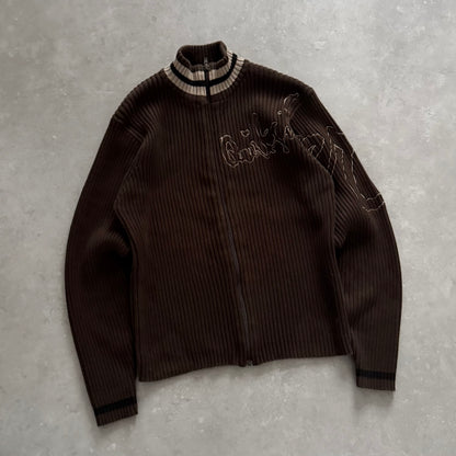 00’s Quiksilver Full Zip Knit Jumper (S)