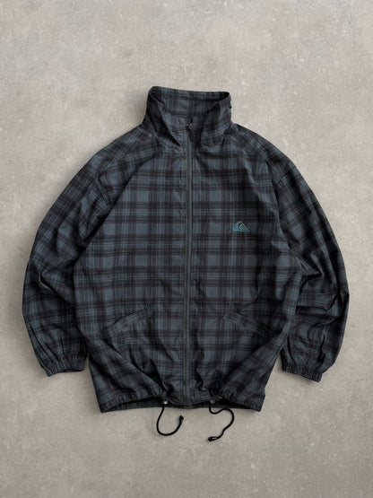 Vintage Quiksilver Plaid Windbreaker (L)