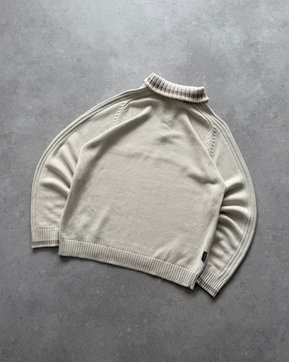 Vintage Quiksilver 1/4 Zip Knit Jumper (L)