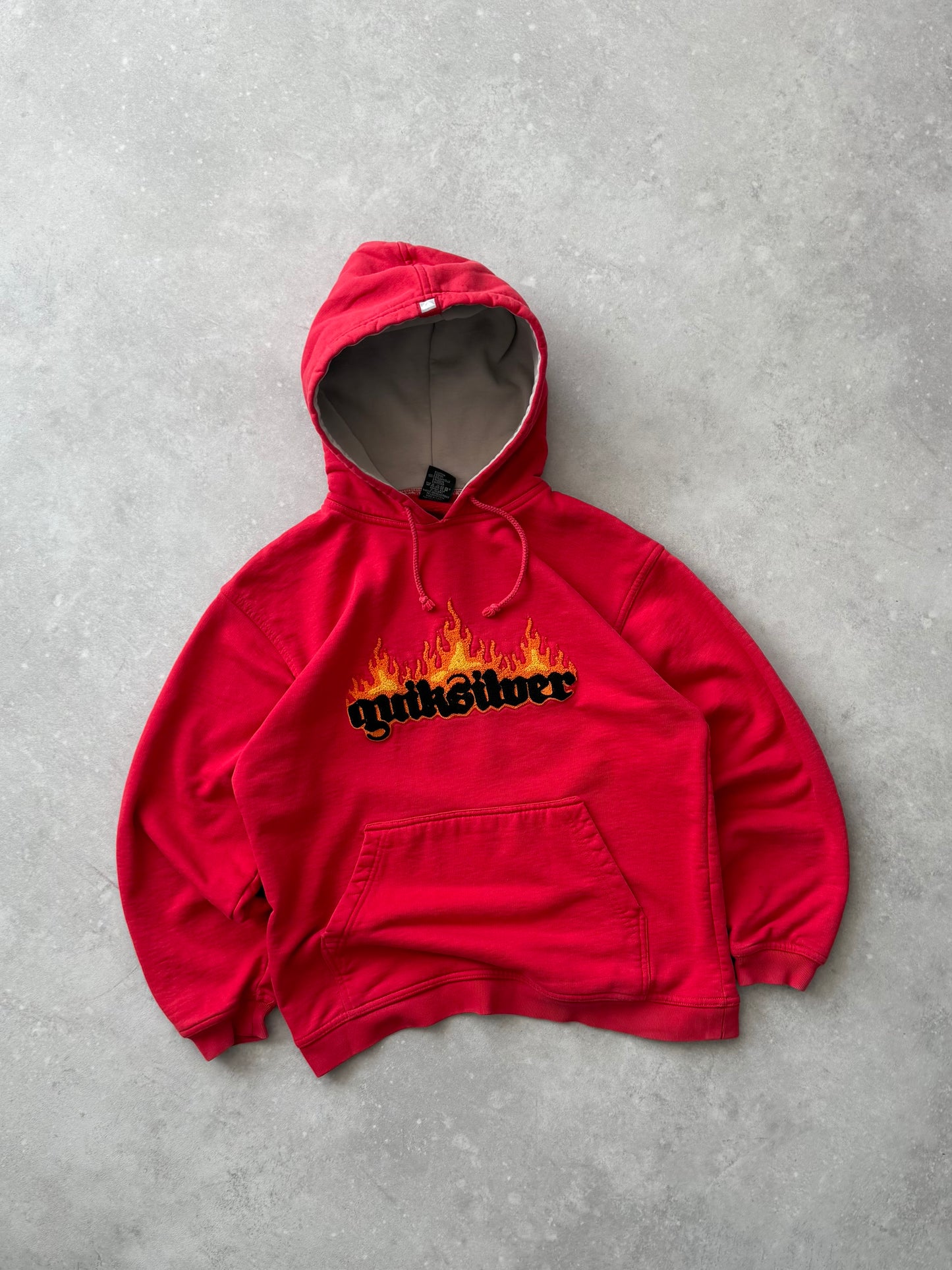 Vintage Quiksilver Flame Hoodie (S)