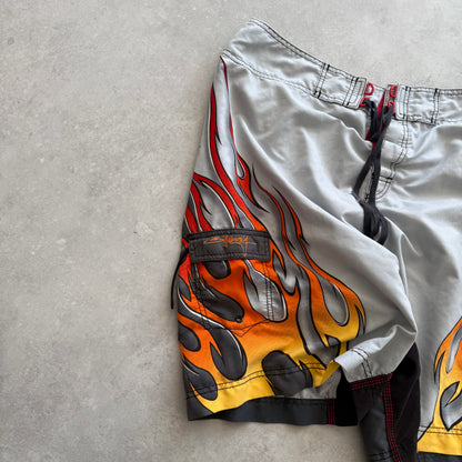 Vintage Billabong Flame Boardshorts (34)