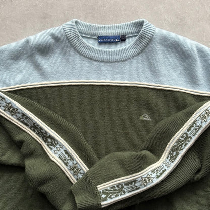 00's Quiksilver Aztec Knit Jumper (L)