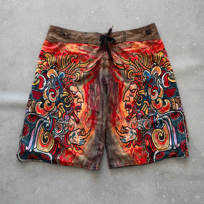 Vintage O'Neill 'La Raza' Boardshorts (38)