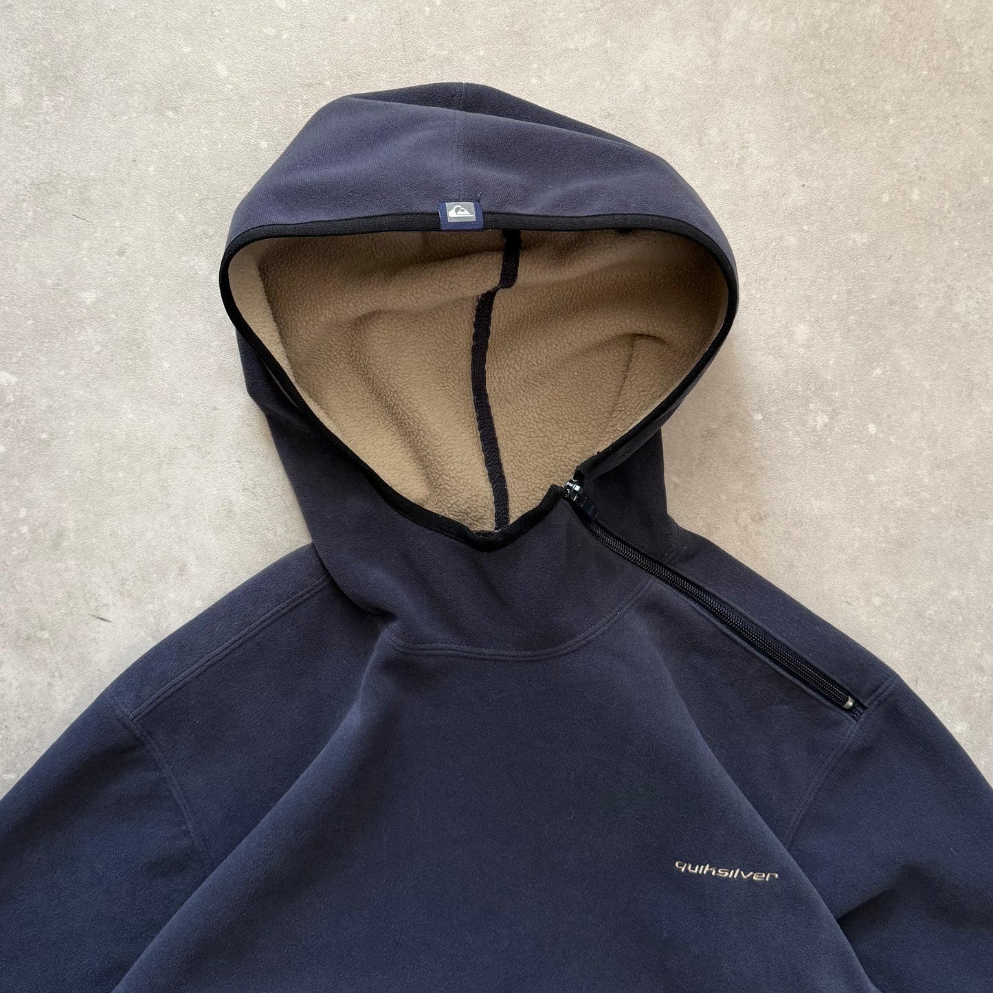 00’s Quiksilver Shoulder Zip Hoodie (M)
