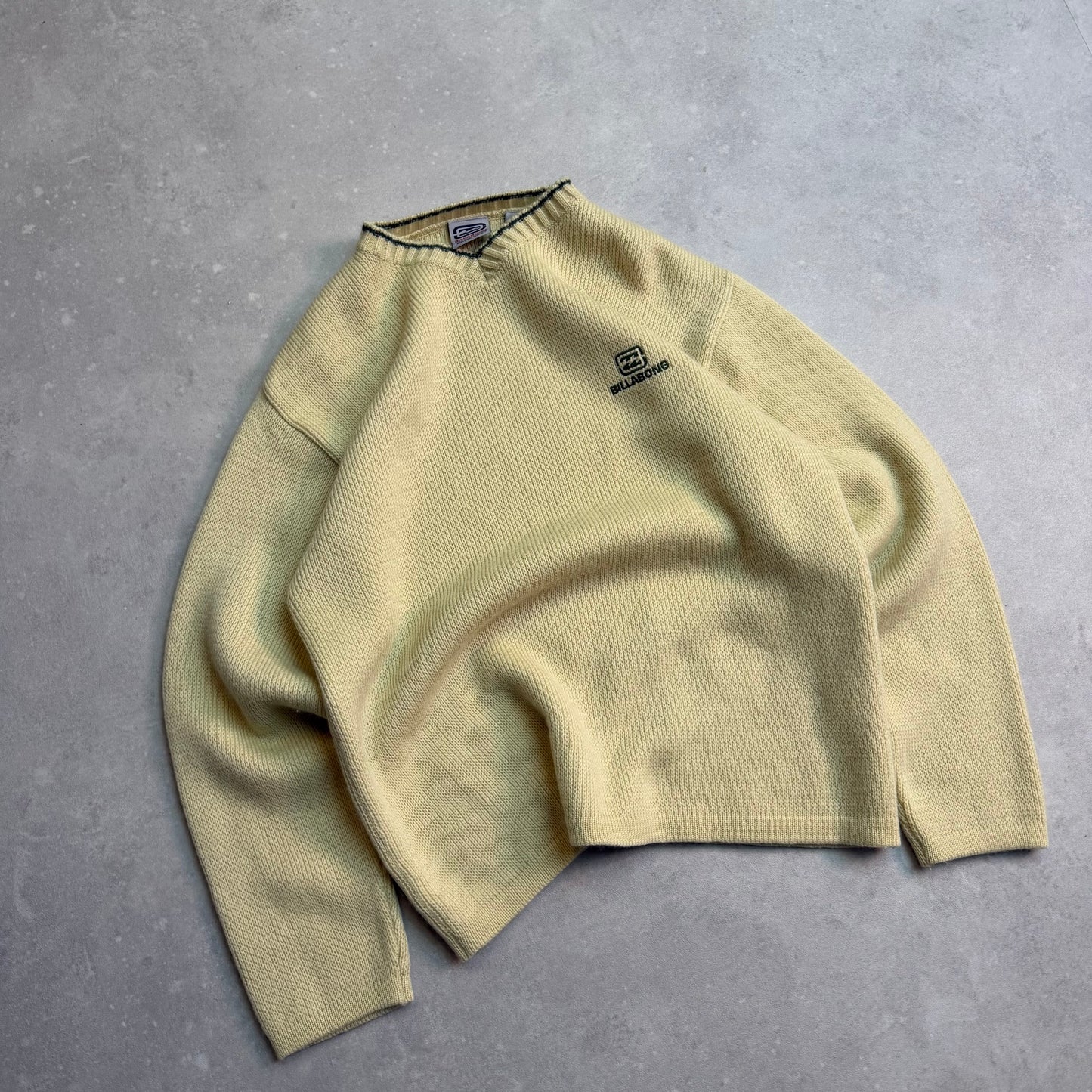 00’s Billabong V-Neck Knit Jumper (S)