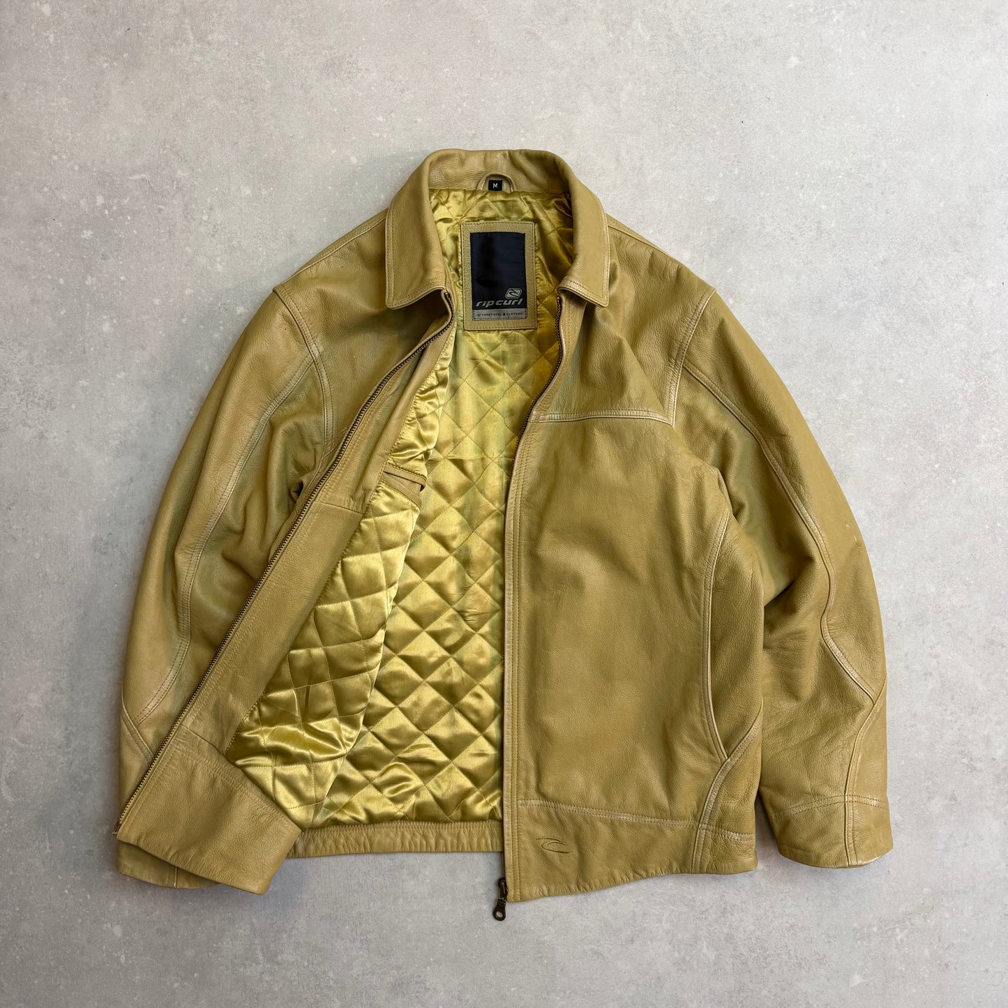 00’s Rip Curl Leather Jacket (M)