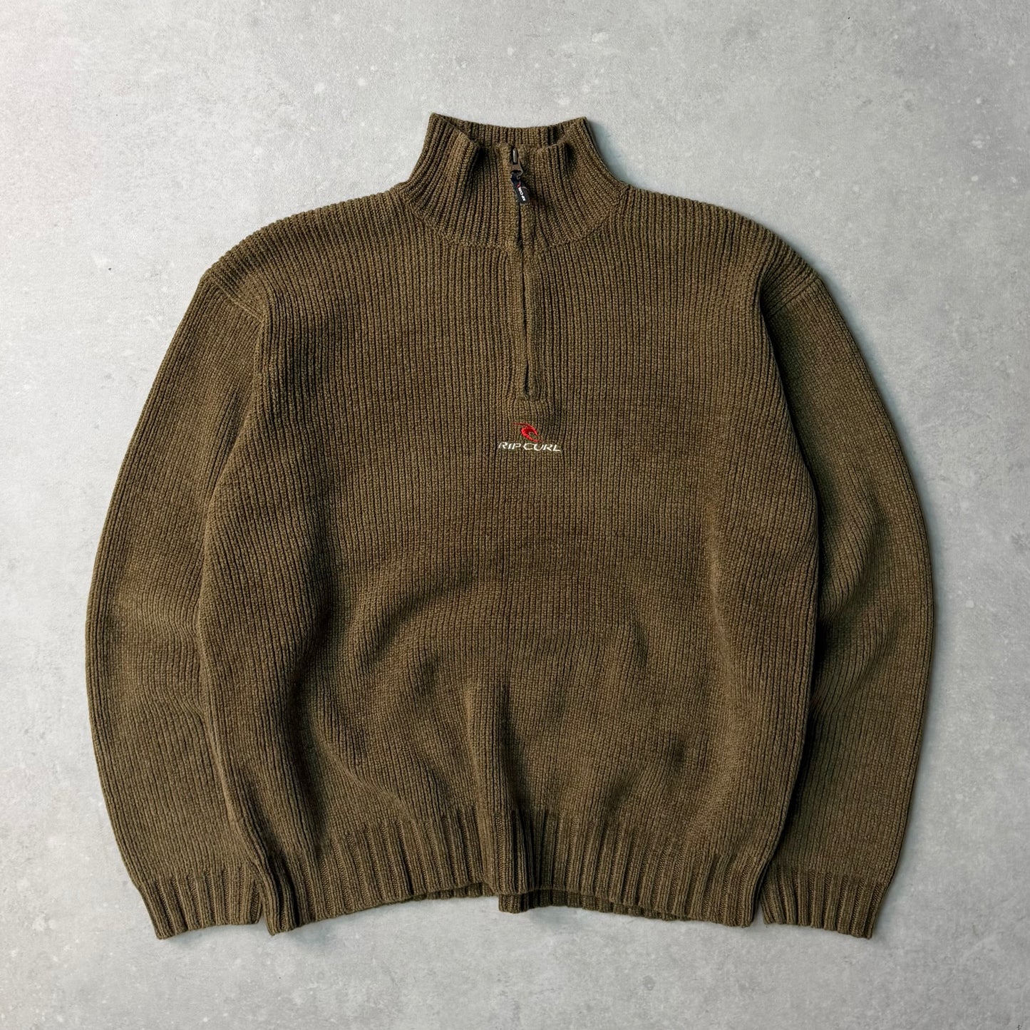 00's Rip Curl 1/4 zip Knit Jumper (M)