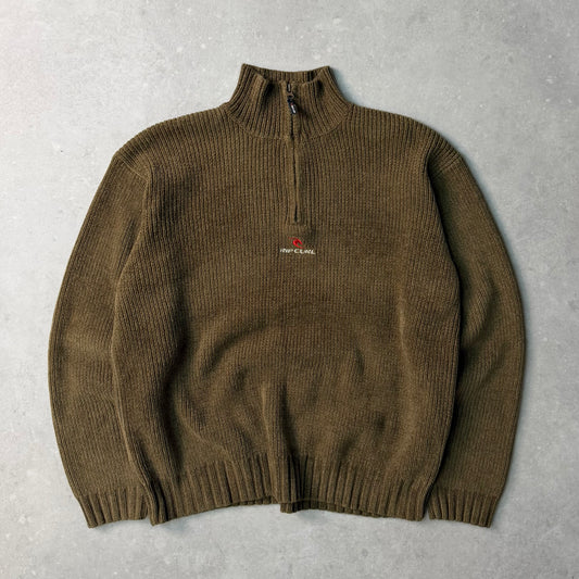 00's Rip Curl 1/4 zip Knit Jumper (M)